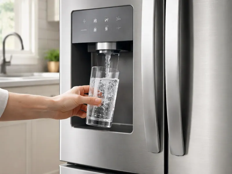 Frigider cu dozator apă