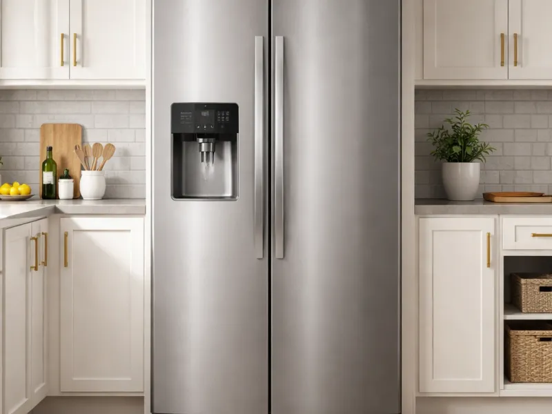 Frigider side by side