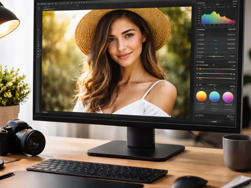 Monitor pentru editare foto