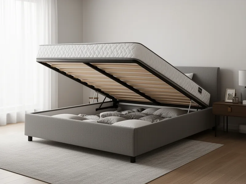 Pat cu ladă depozitare